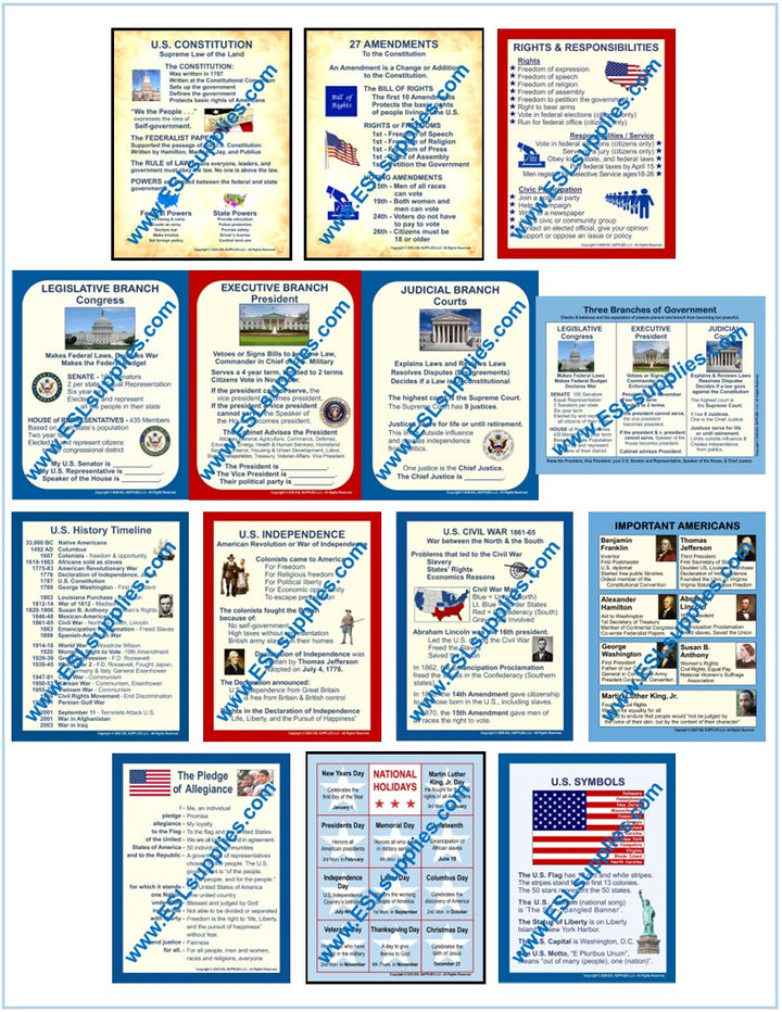 Civics Education Poster Set